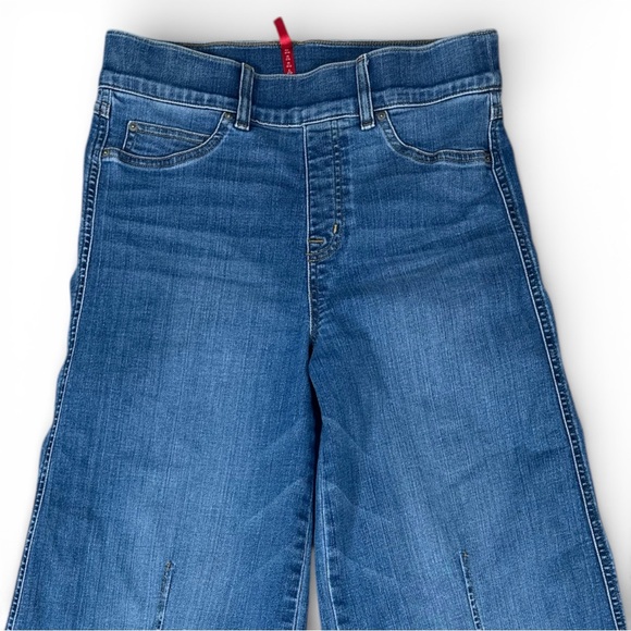 Spanx Wide Leg Jeans Size Medium Denim Blue - Picture 6 of 7